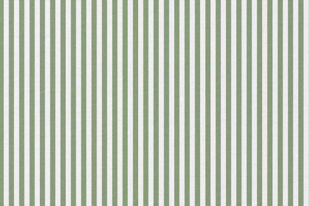 Baumwollstoff - Streifen - Weiß/Grün 