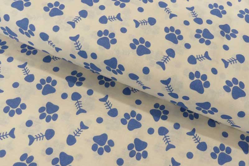 Baumwollstoff - Tatzen - 110 cm 