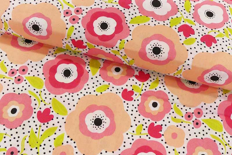 Baumwollstoff - Hippie Flower - 110 cm 