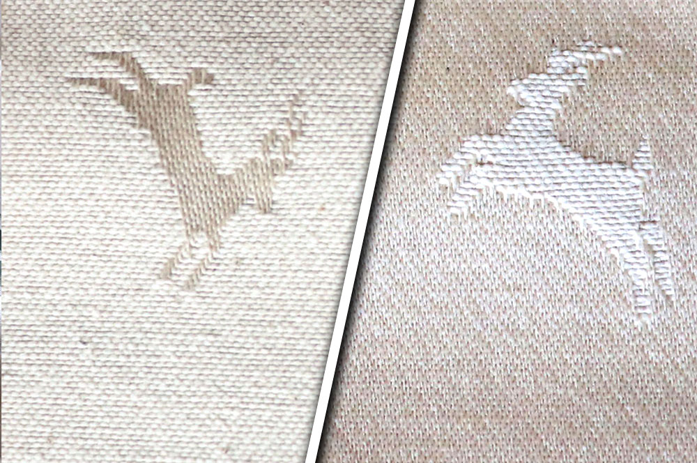 Dekostoff Jacquard beidseitig - Landhaus-Hirsche - Natur 