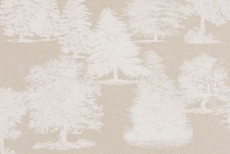 Dekostoff Leinenoptik - Waldlichtung 