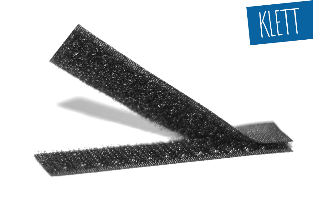 25 Meter Klettband - 20 mm breit - selbstklebend 