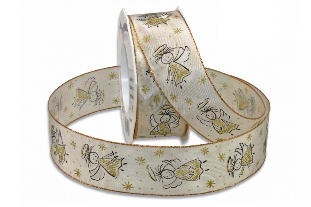 Drahtkantenband - Engel - 40 mm - 20 m-Rolle 