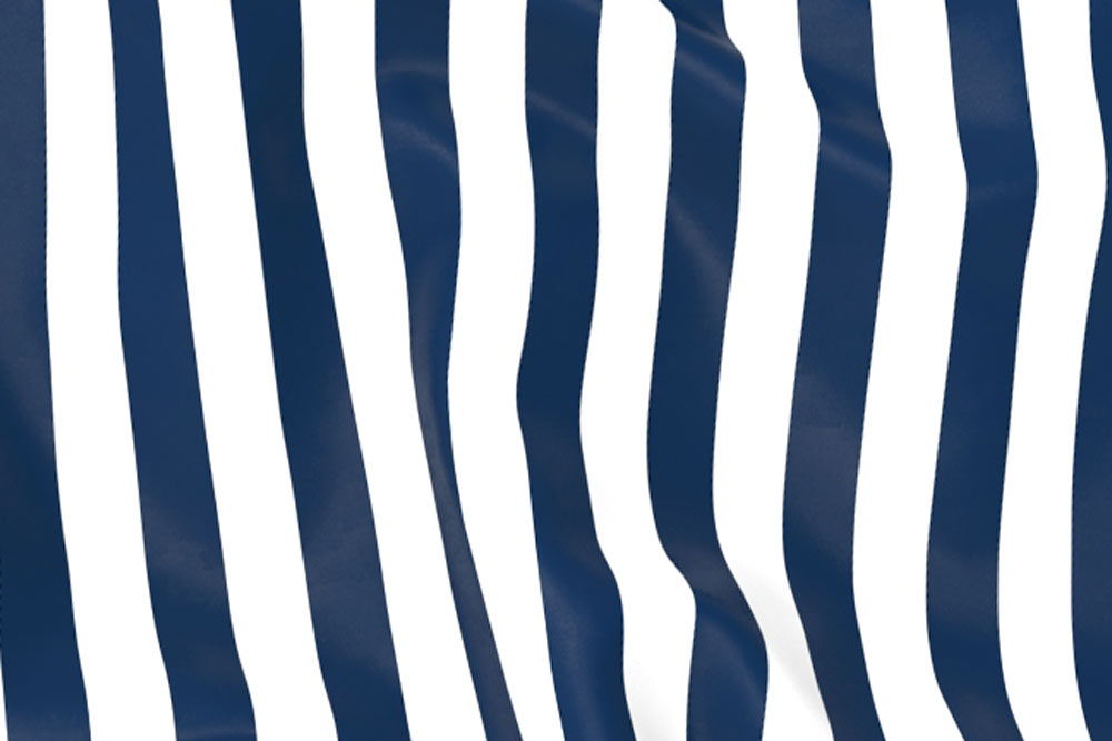 Dekostoff - Blockstreifen 10cm Nachtblau