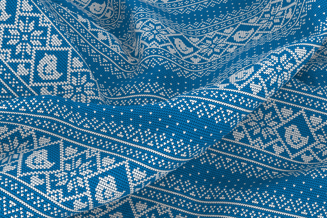 Wellness-Fleece - Collection Norway - Ducky Christmas Blau