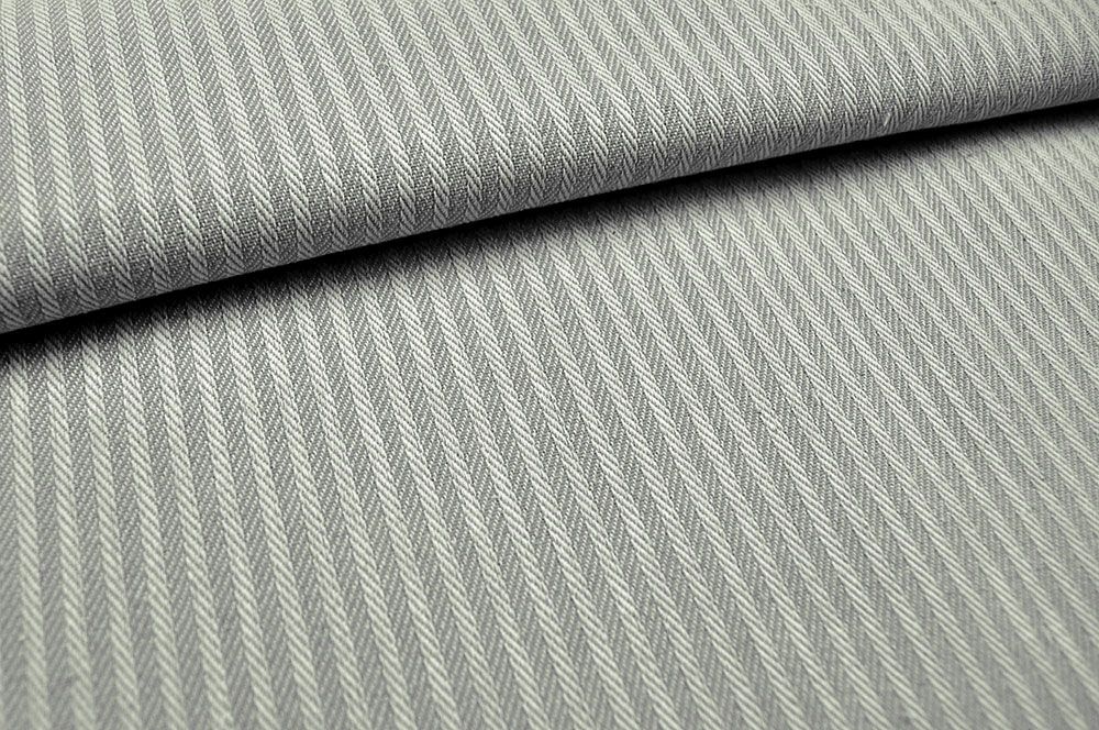 Dekostoff Simply - Streifen - Grau 