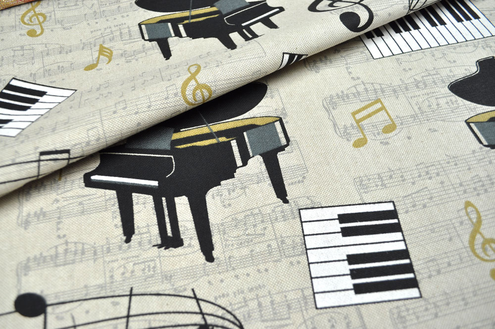 Dekostoff Leinenoptik - Musically 