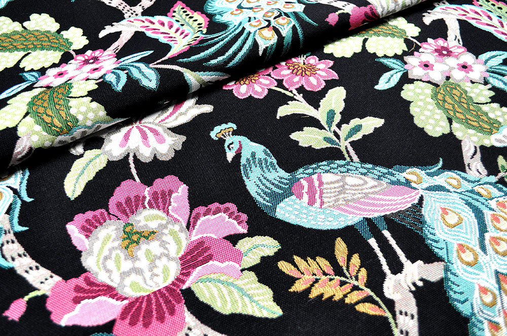 Gobelin-Stoff - Gartenpfau 