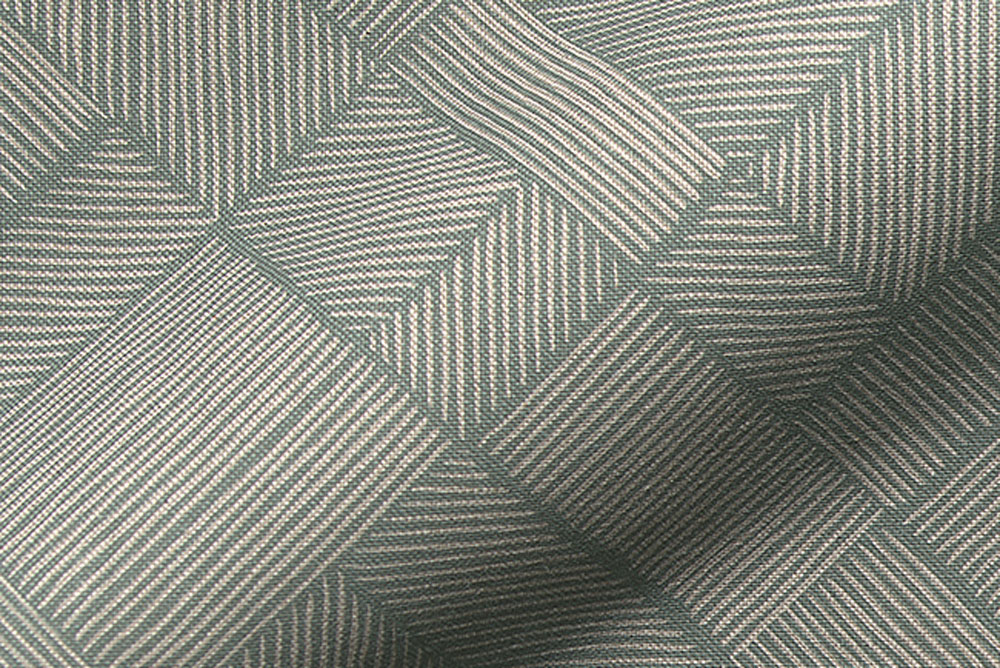 Dekostoff Leinenoptik - Diagonal - Grün 