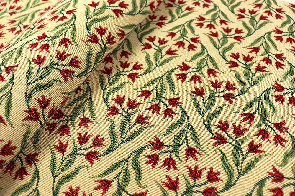 Gobelin-Stoff - Viola - Creme 