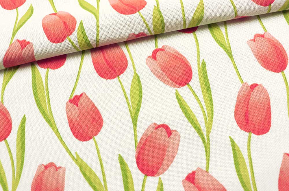 Dekostoff - Tulpen-Traum 