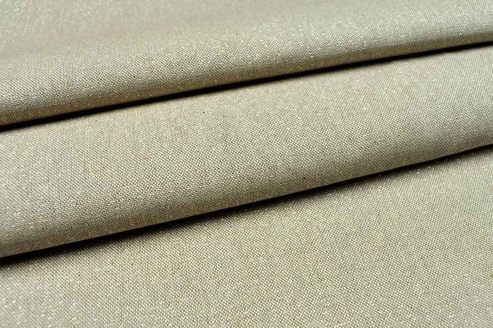 Dekostoff Gold-Glitzer - Beige 