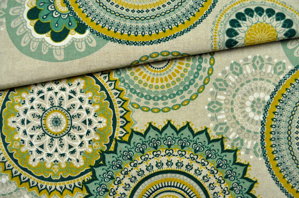 Dekostoff Leinen-Look - Lenis  Mandala 