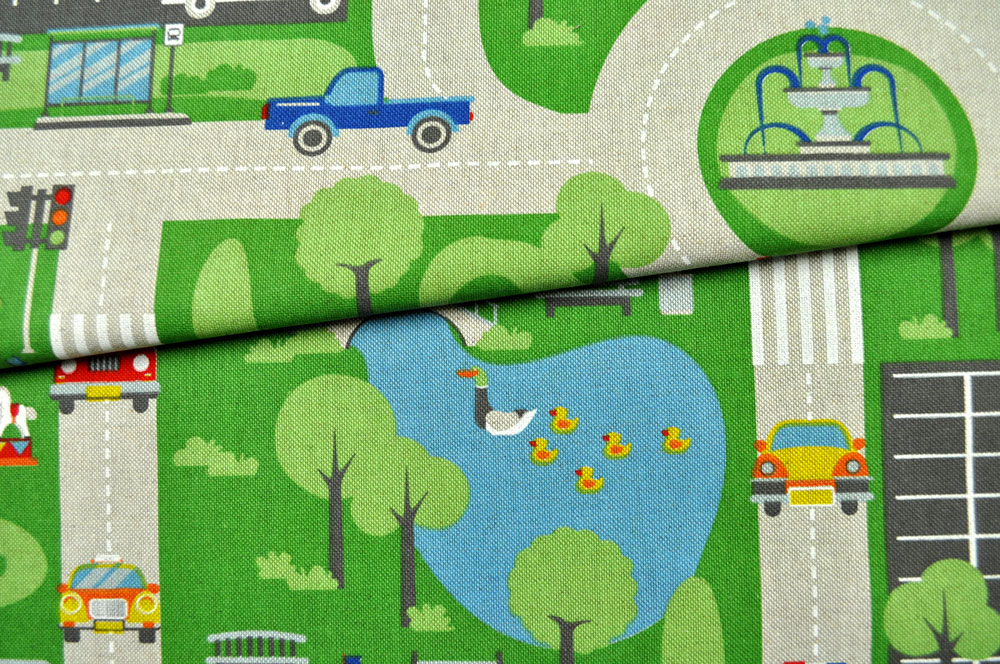 Dekostoff Leinen-Look - Spielteppich 