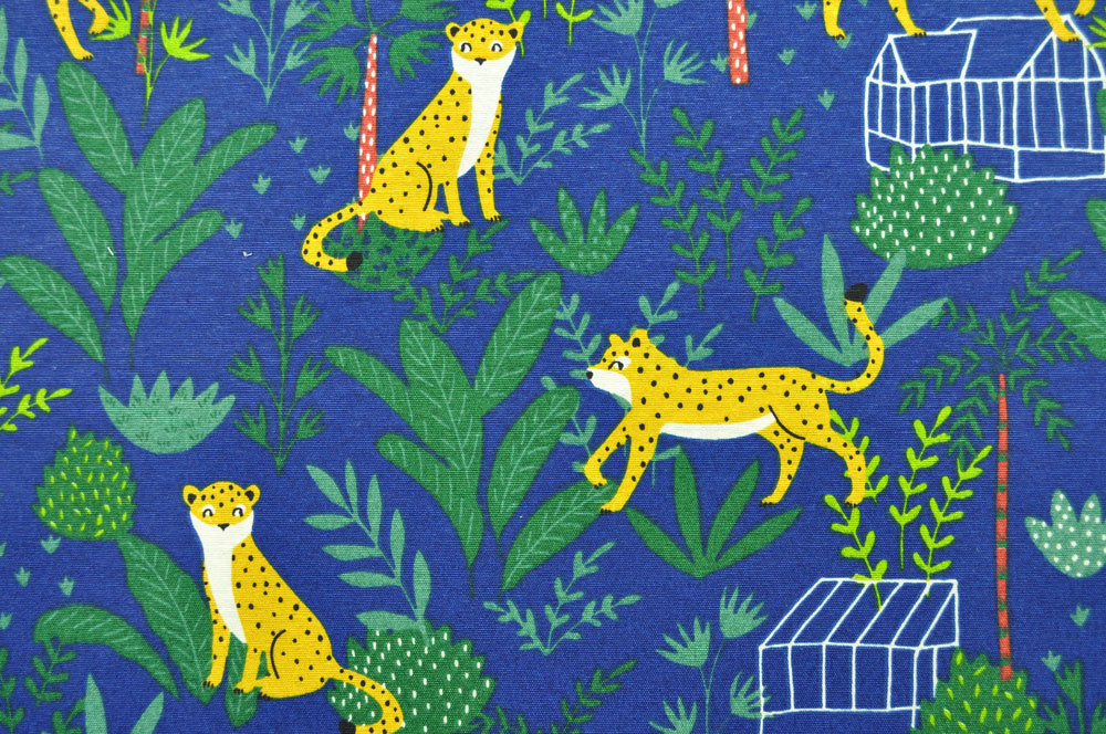 Dekostoff - Dschungel-Nacht - 1,0 Meter 