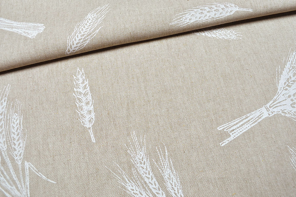 Dekostoff Leinenoptik - Getreide 