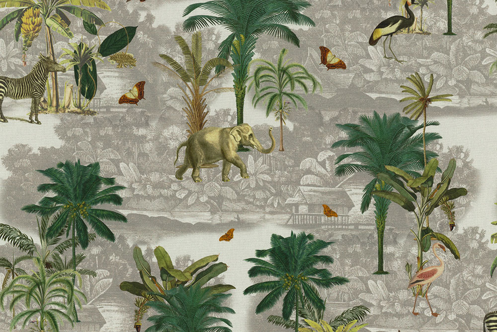 Dekostoff Digitaldruck - Palmgarden 