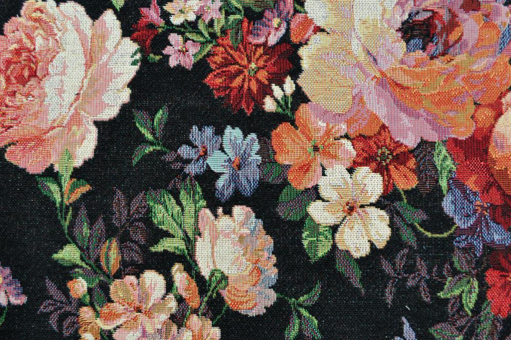 Gobelin-Stoff - Florale Eleganz 