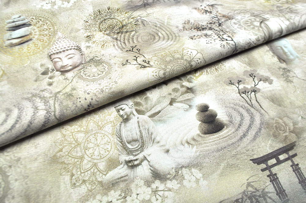 Premium-Dekostoff - Gleichgewicht des Buddha 