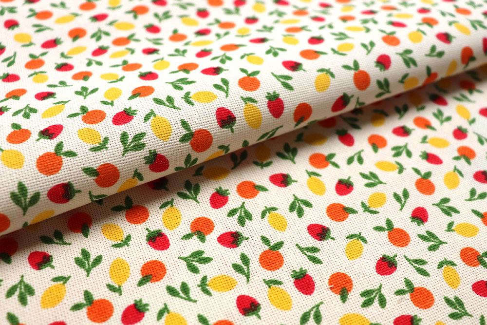 Dekostoff - Mini-Früchte 