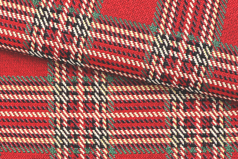 Dekostoff Gobelin - Weinachts-Karo 