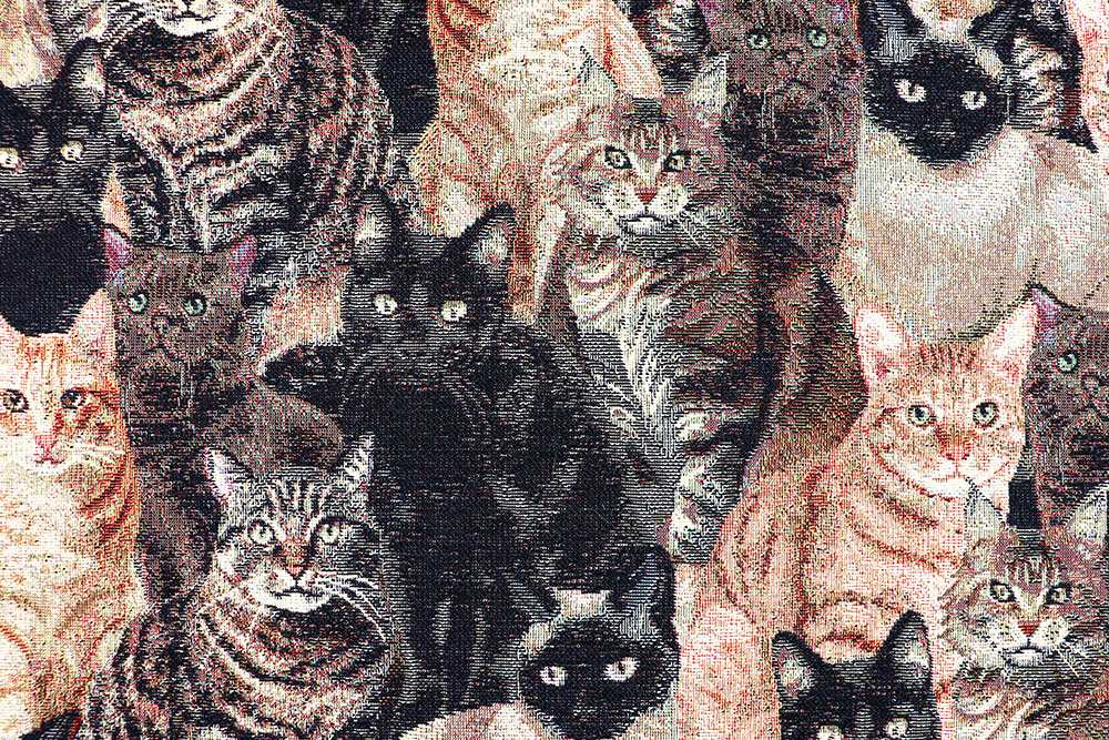 Dekostoff Gobelin - Katzen 