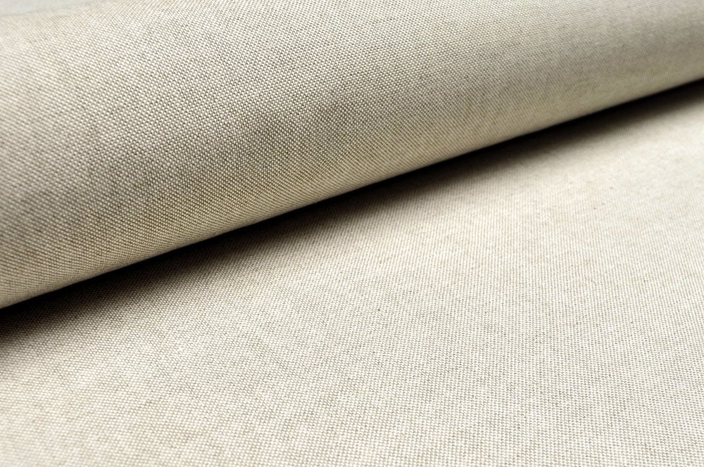 Dekostoff Leinenoptik - Uni - Natur 