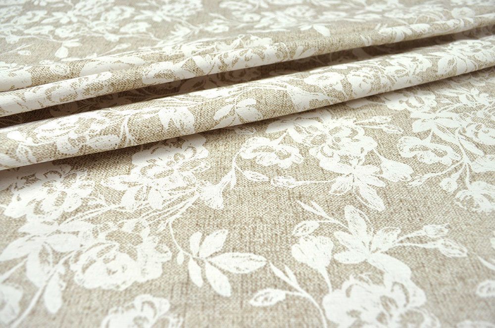 Dekostoff Leinenoptik - White Linen - 280 cm 