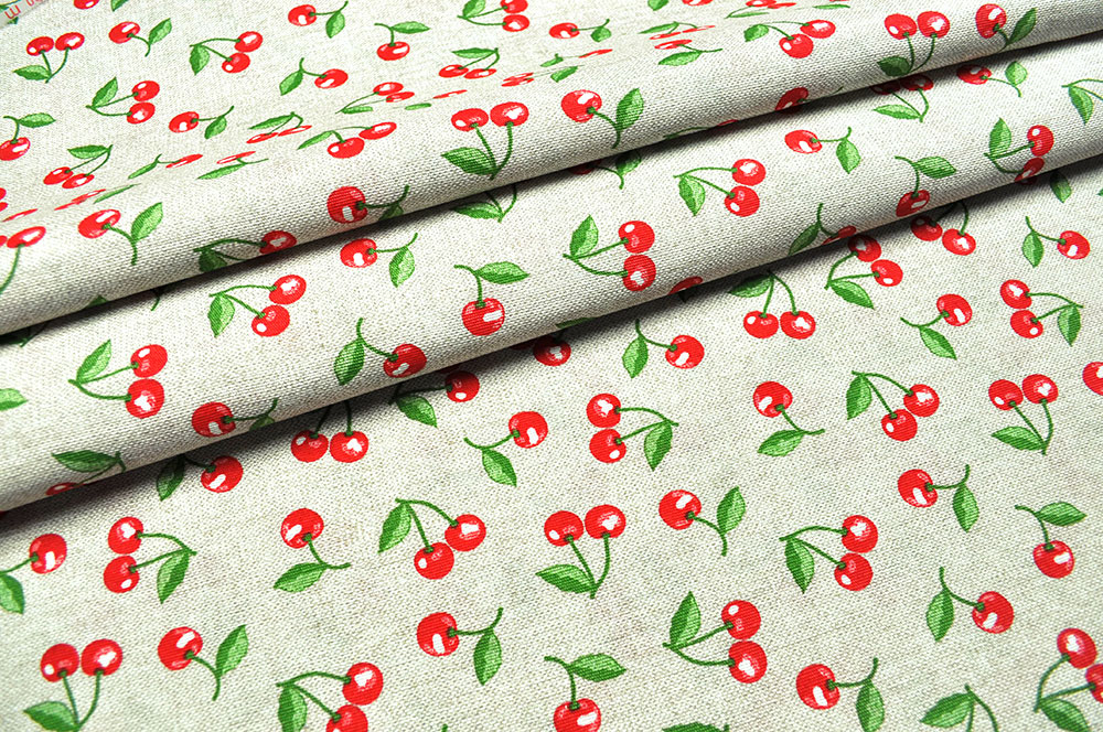 Dekostoff - Sommerkirschen - 280 cm breit 