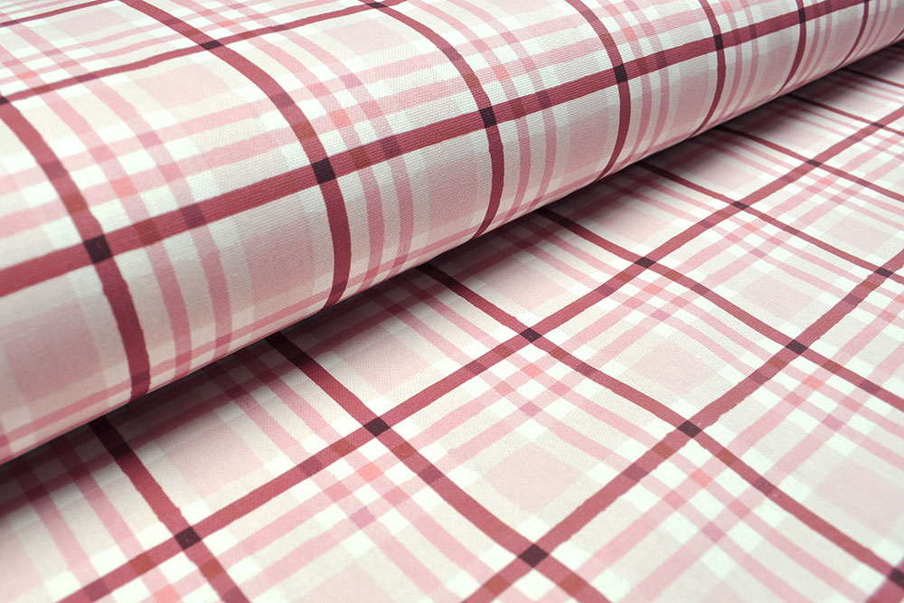 Dekostoff Flora - Kariert - 280 cm breit 