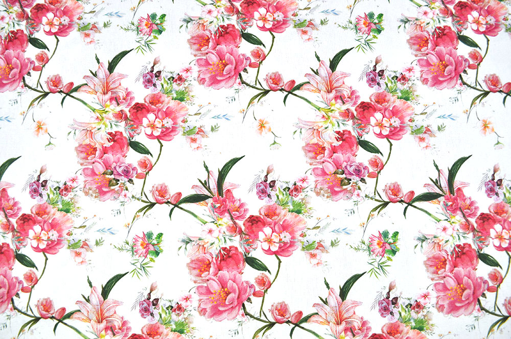 Bettwäsche-Stoff - Rosenträume - 280 cm 