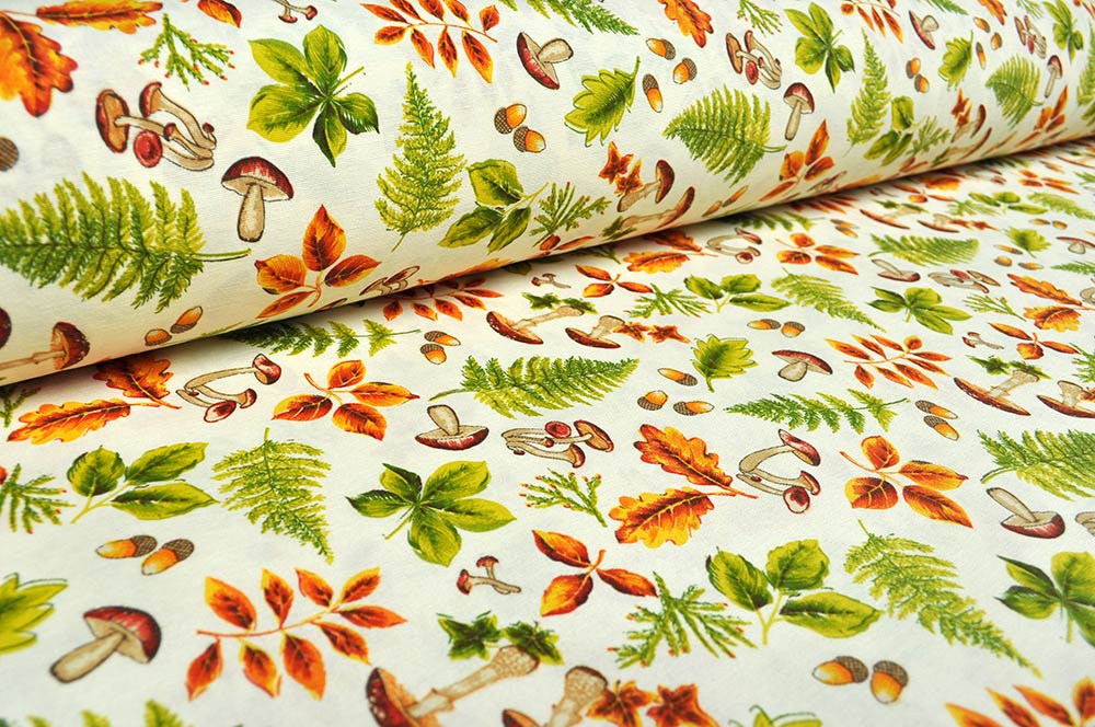 Dekostoff - Pilzsaison - 280 cm 