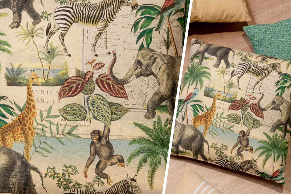 Dekostoff - Dschungel-Tiere - 280 cm 