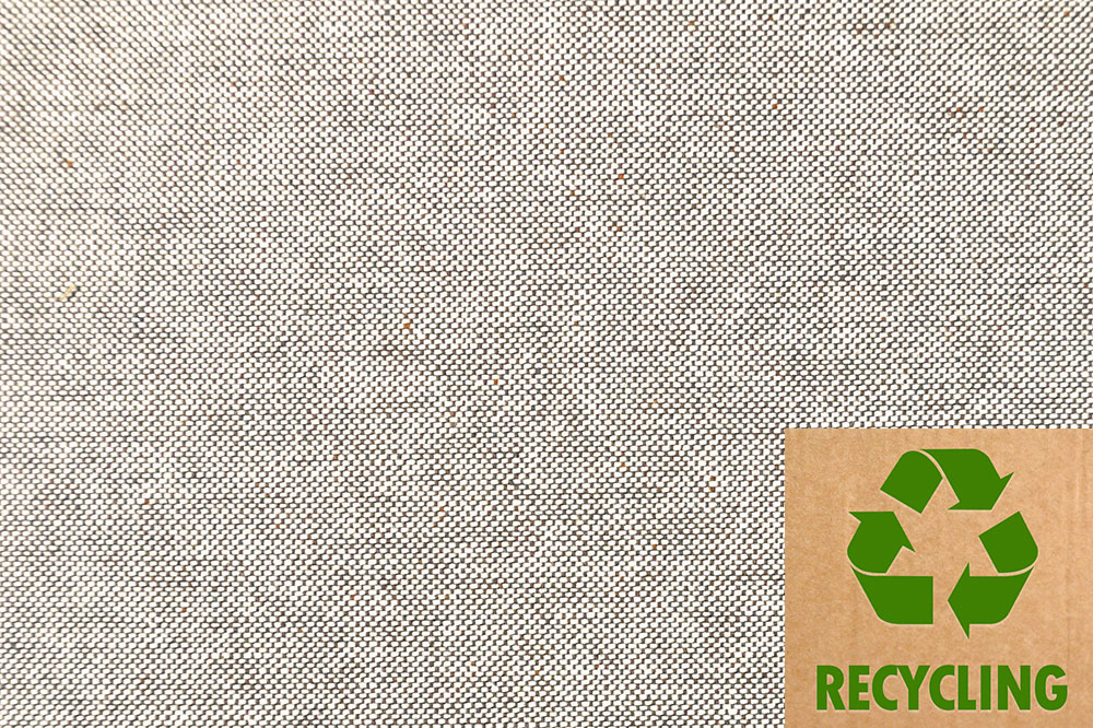 Recycling-Dekostoff Nature - Braun - 280 cm 