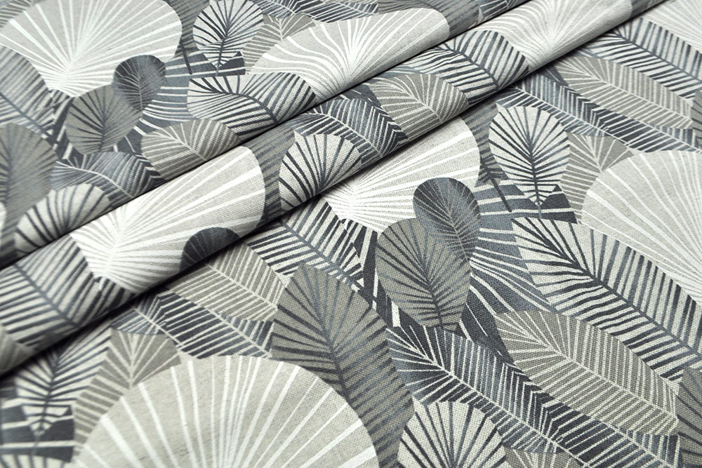 Dekostoff Leinenoptik - Nizza Grey - 280 cm 