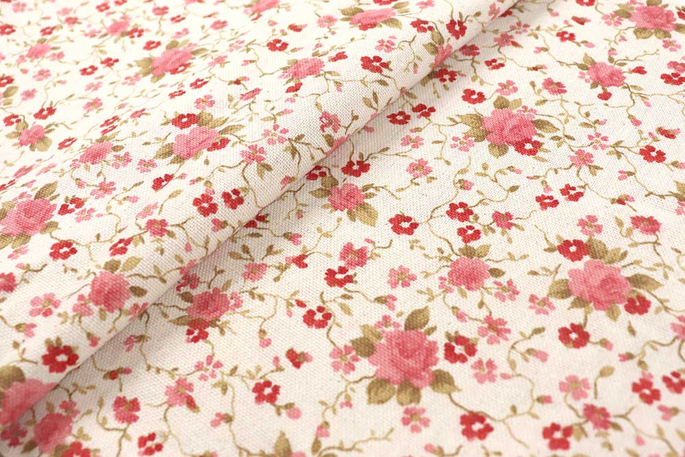 Dekostoff Panama - Kleine Rosen - 280 cm 