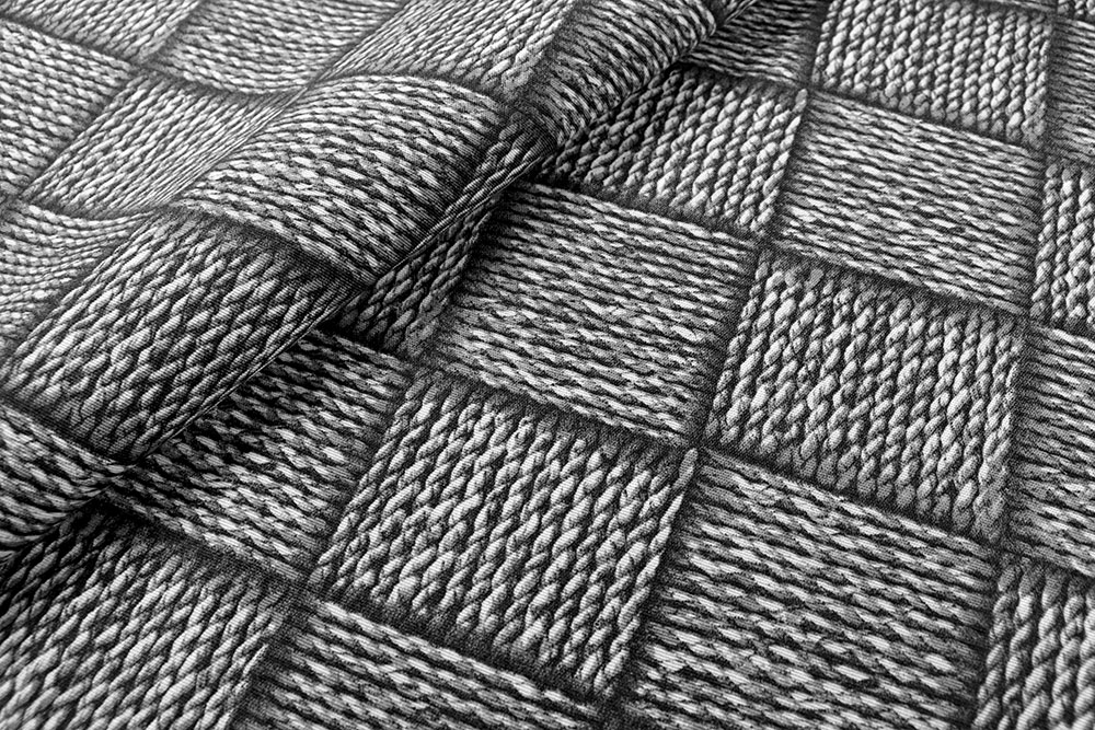 Dekostoff - Flechtoptik - Grau - 280 cm 