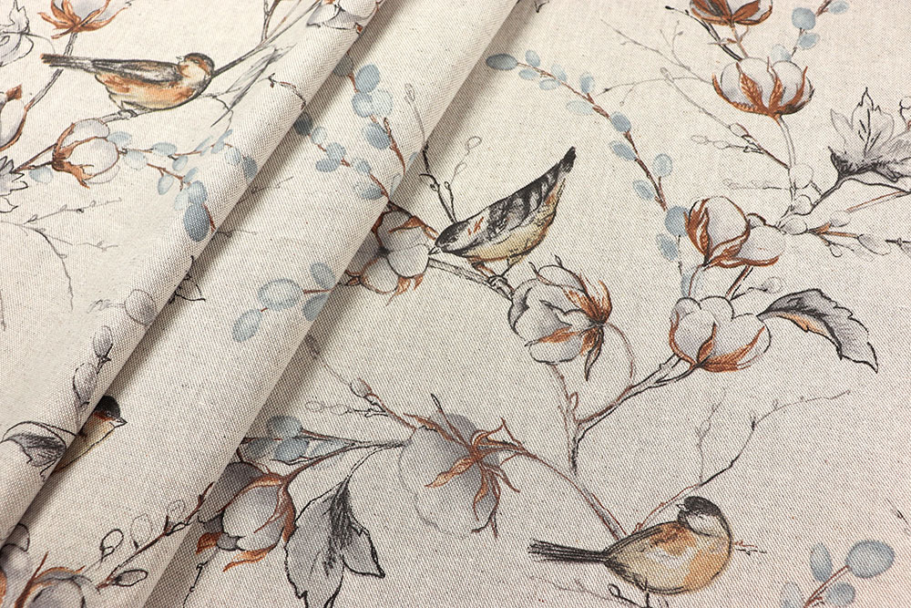 Dekostoff Leinenoptik - Skandi Garden - 280 cm 