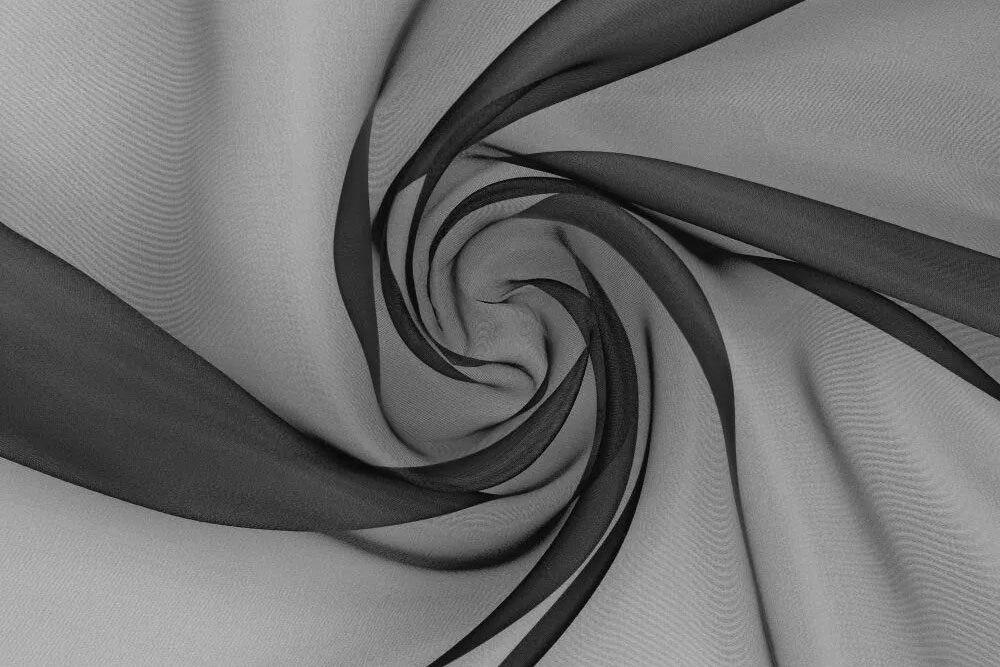 Organza - 300 cm Schwarz