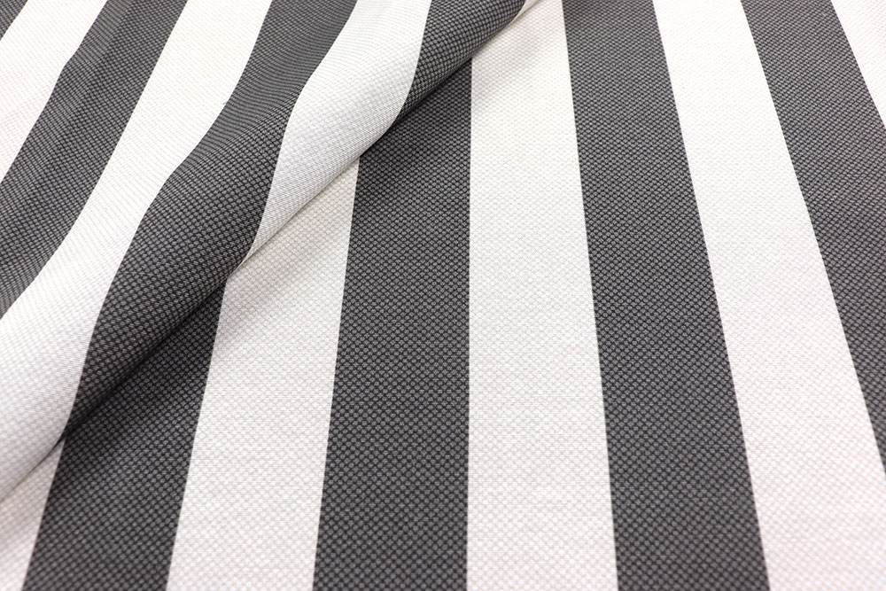 Dekostoff - Blockstreifen - Grau - 280 cm 