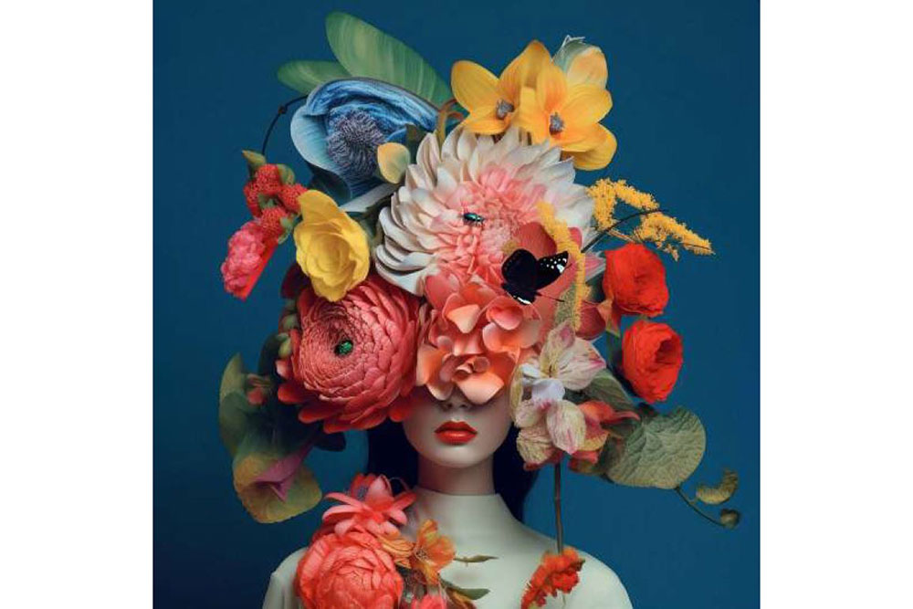 Premium-Samt - Panel - Flowers in Mind 