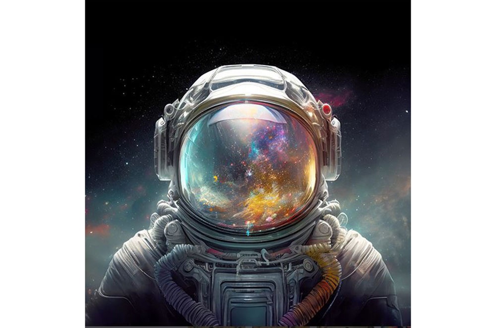 Premium-Samt - Panel - Outer Space 