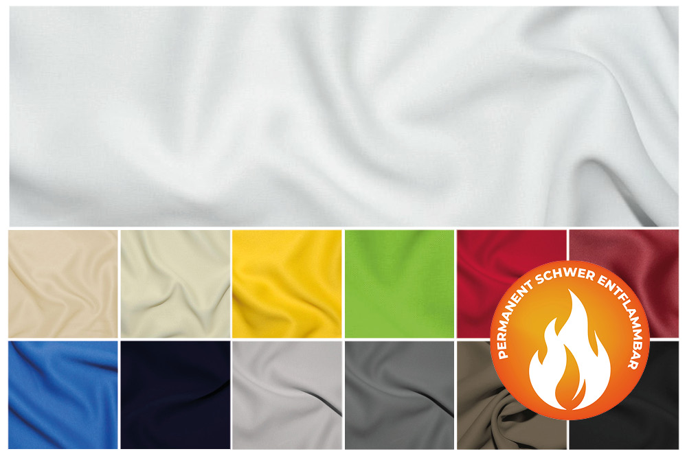 Blackout-Stoff - permanent schwer entflammbar 