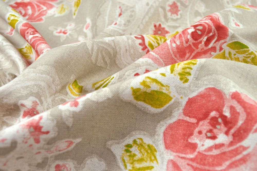 Dekostoff deluxe - Harmony - Paisley/Blumen - Taupe 