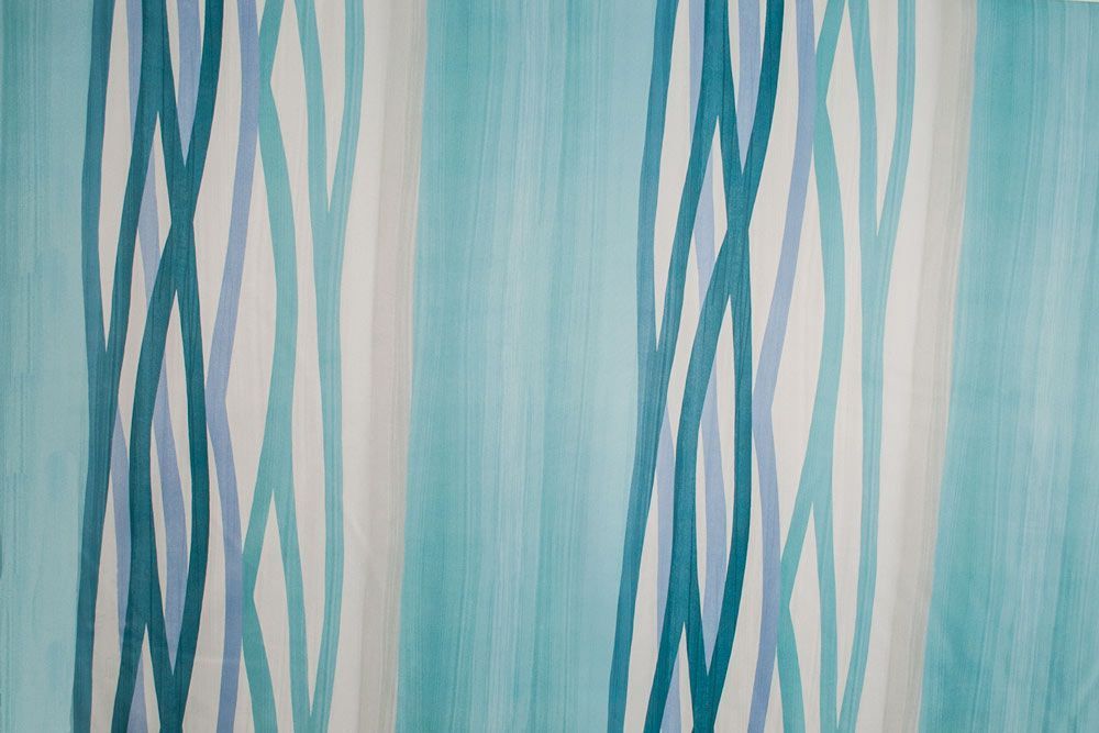 Blackout-Stoff - Fresh Lines - Türkistöne 