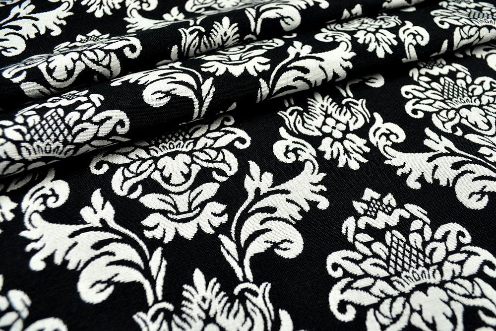 Dekostoff Jacquard - zweiseitig - Barock-Ornament 