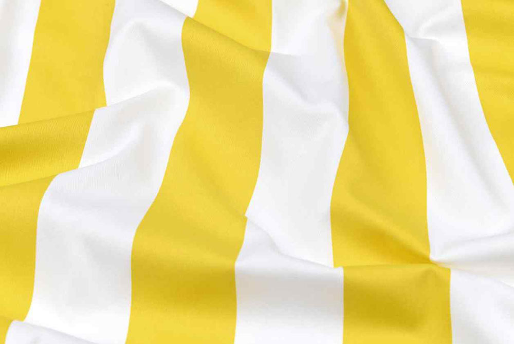 Baumwollstoff Köperbindung - Blockstreifen - Gelb 