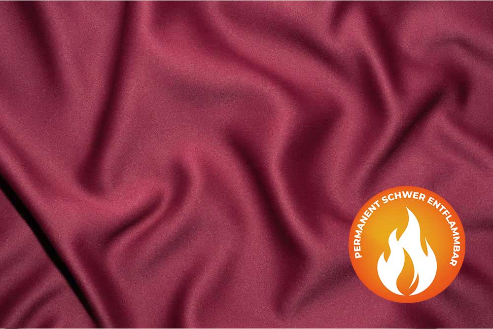 Event-Satin Blackout - permanent schwer entflammbar - 300 cm 