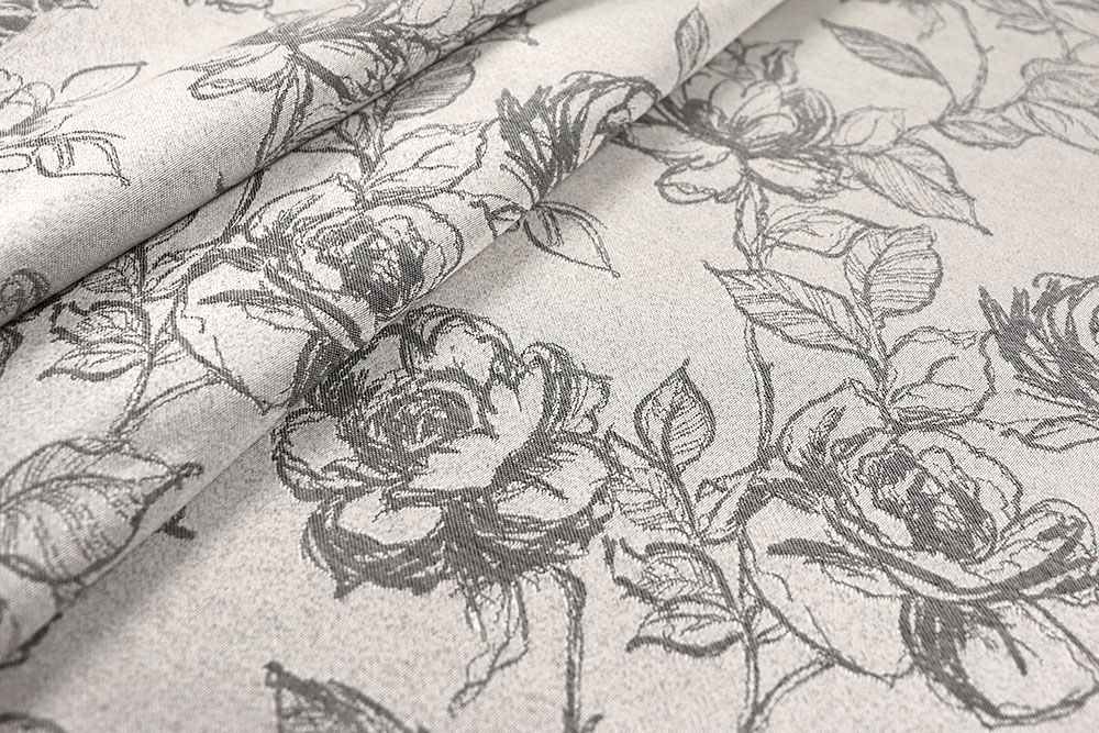 Jacquard Rosen - Creme/Silber 