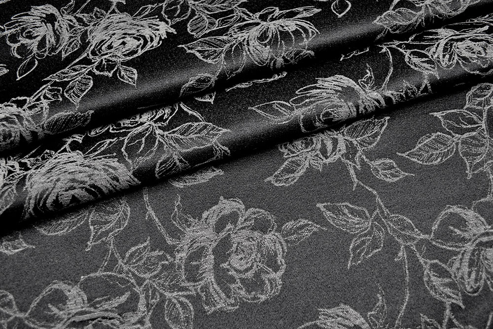 Jacquard Rosen - Schwarz/Anthrazit 